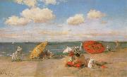 William Merrit Chase At the Seaside oil painting artist